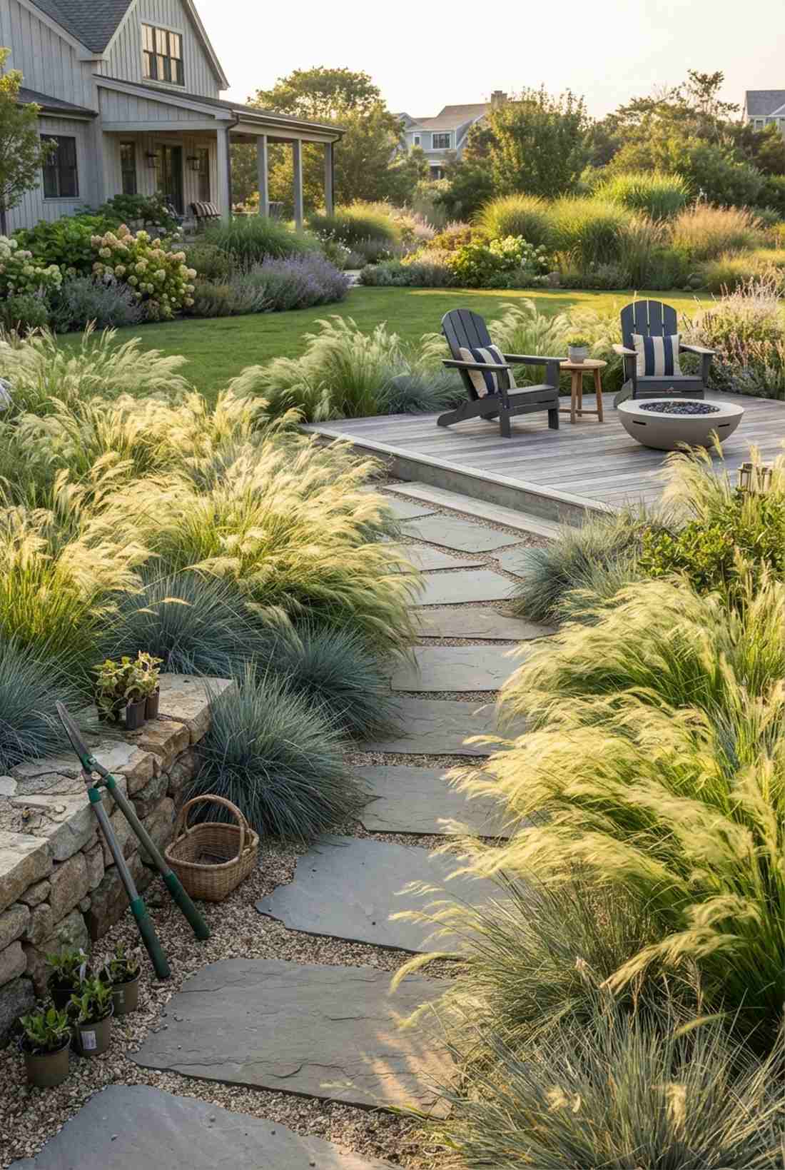 ornamental grass borders