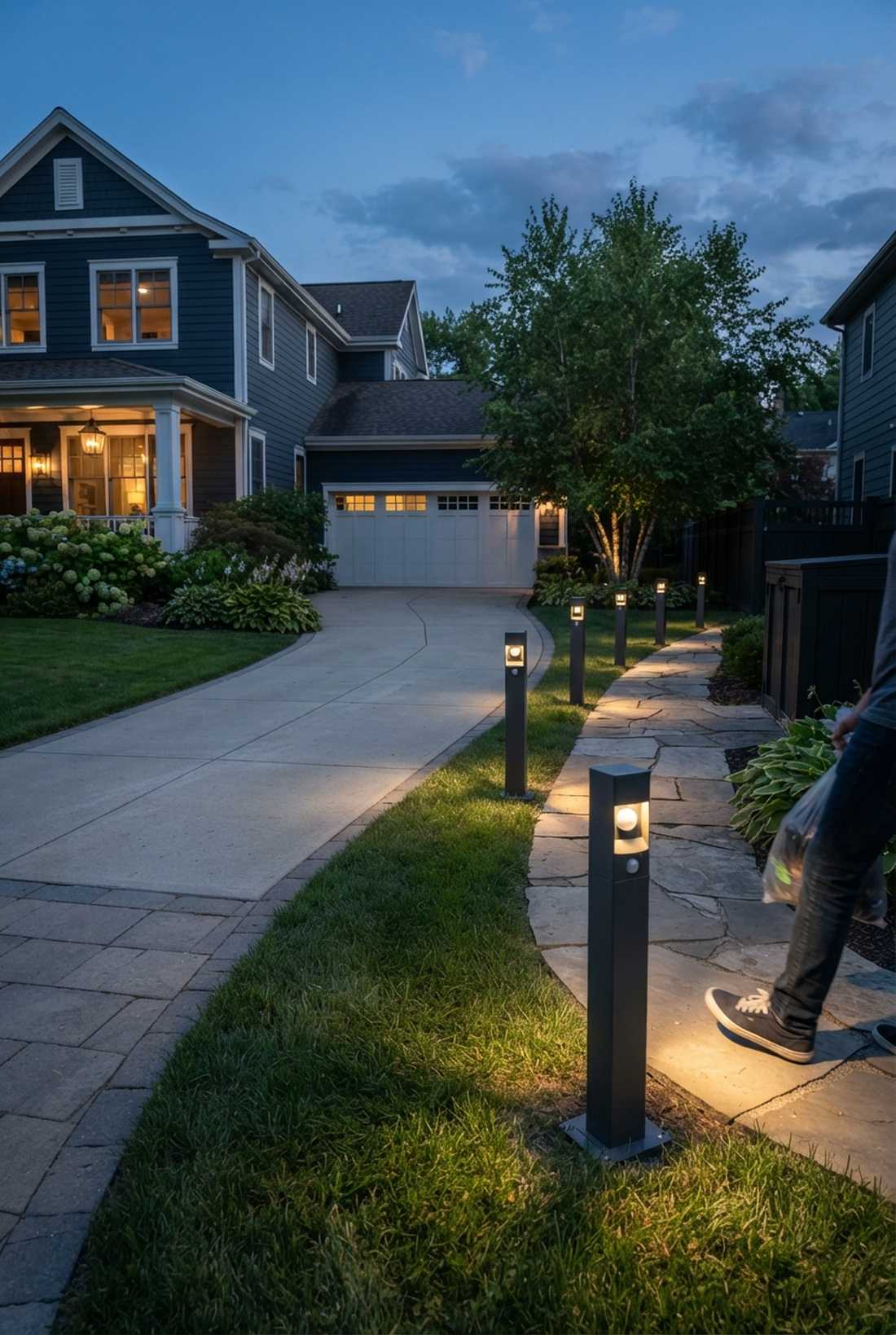 passive infrared security posts