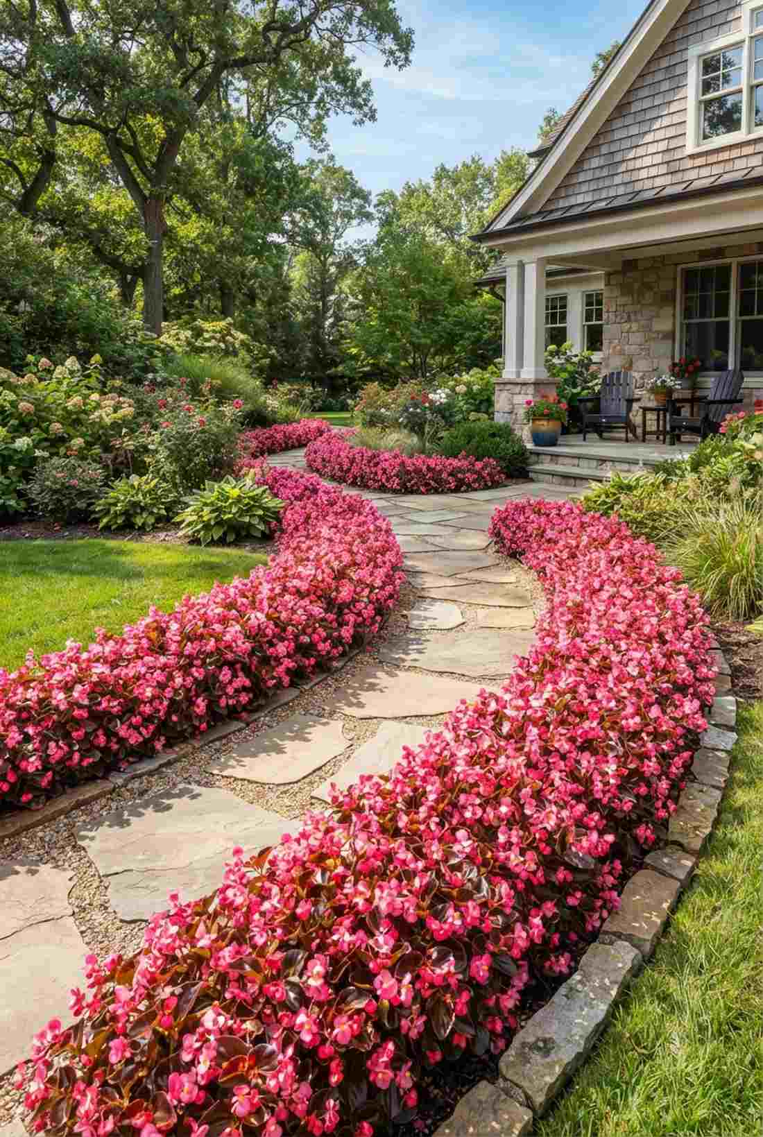 pink wax begonia