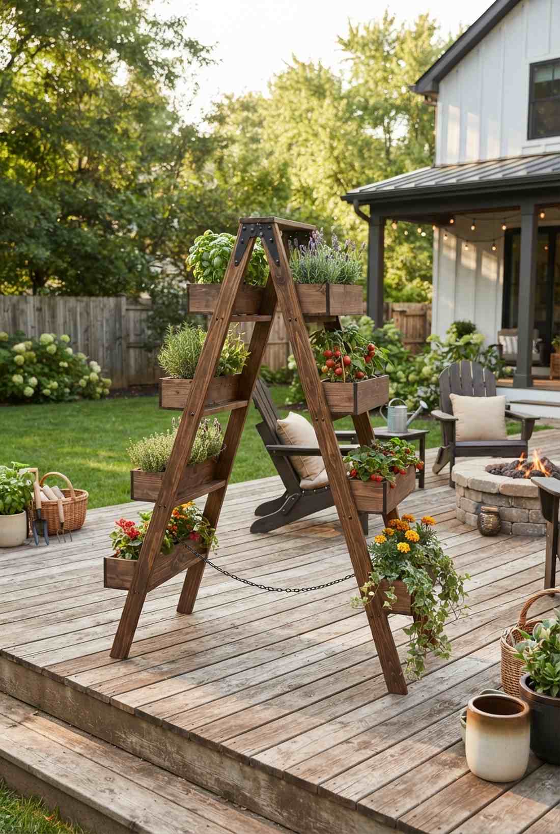 rolling trellis planter