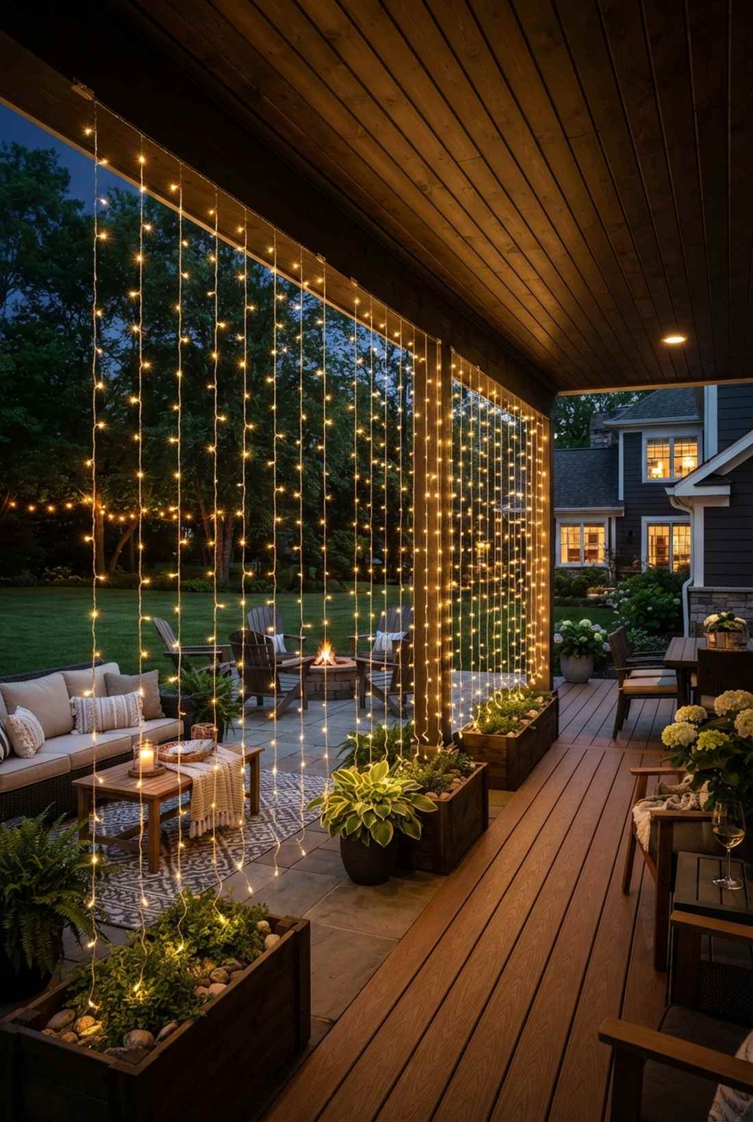 roof overhang curtain edge
