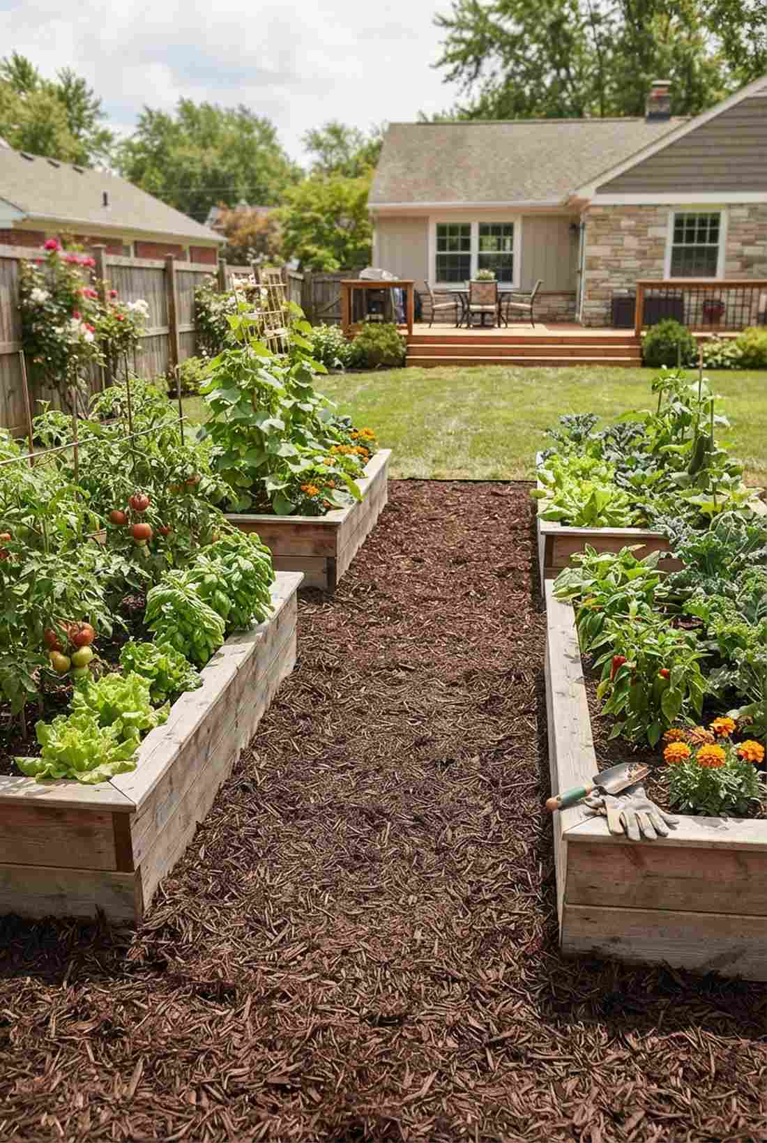shredded hardwood mulch