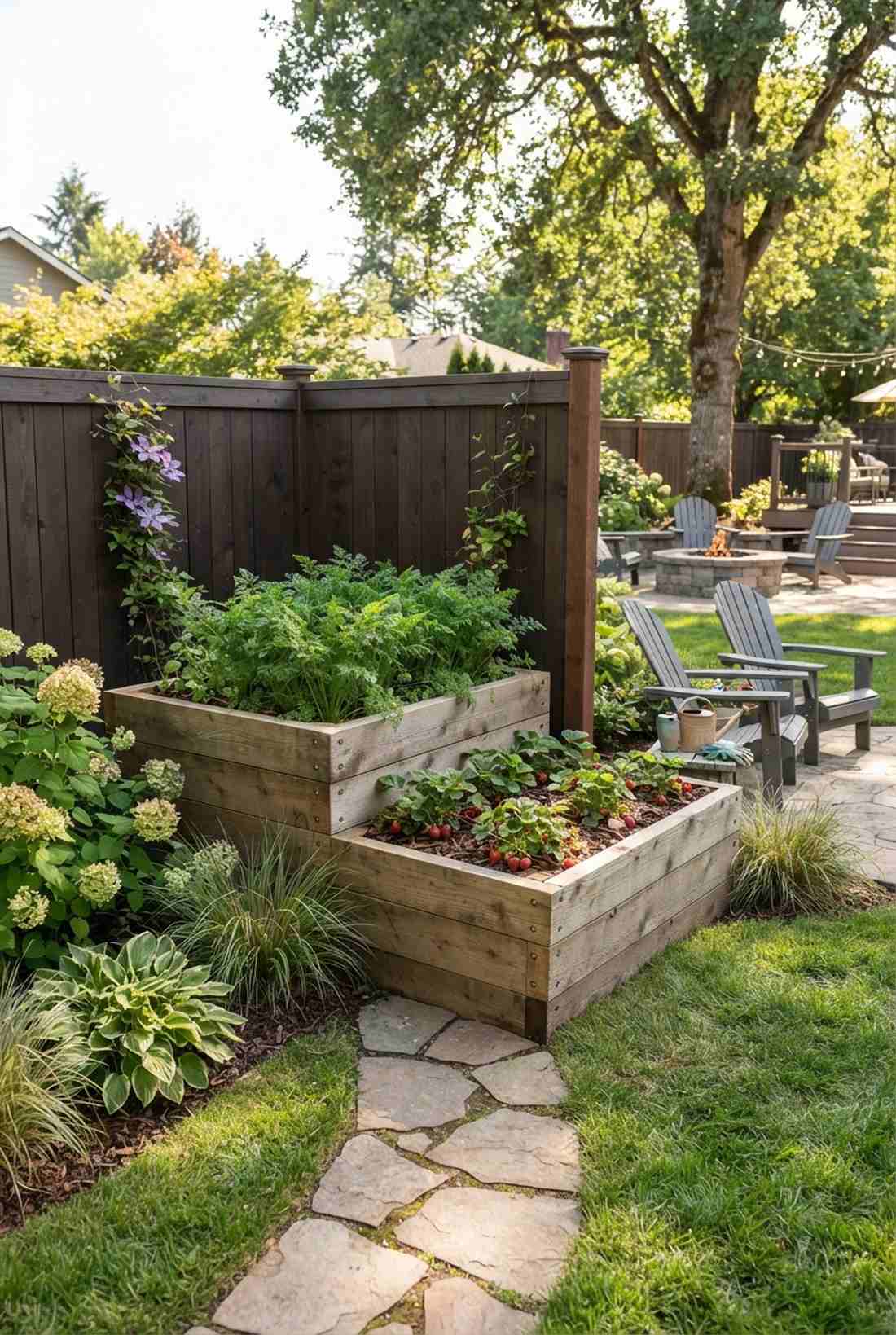 split level corner unit