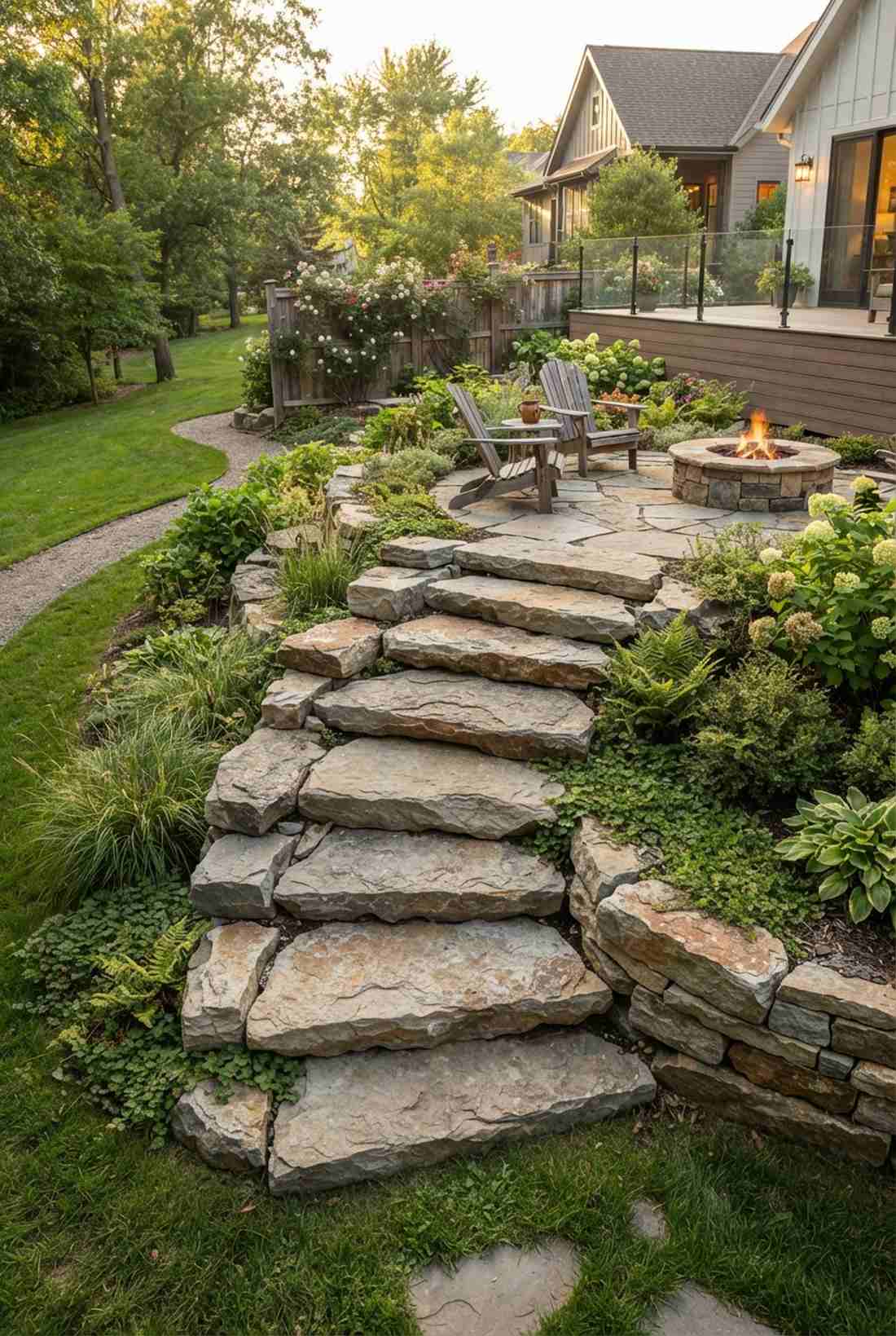 stacked stone platforms