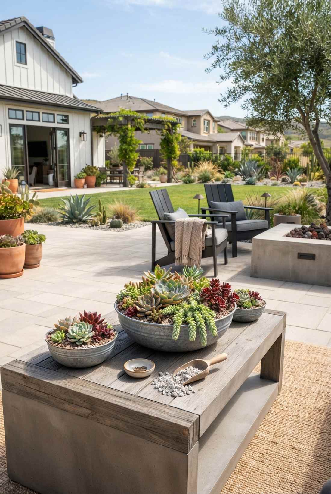 succulent and sedum modern mixes