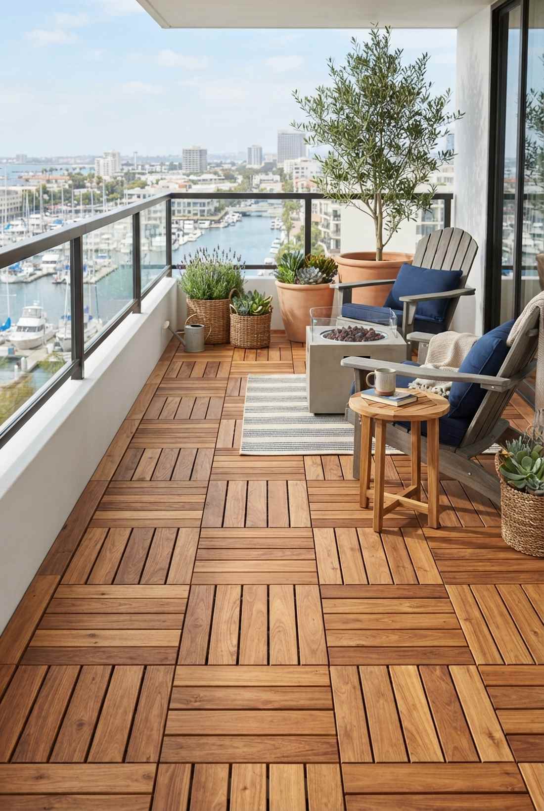teak plank flooring