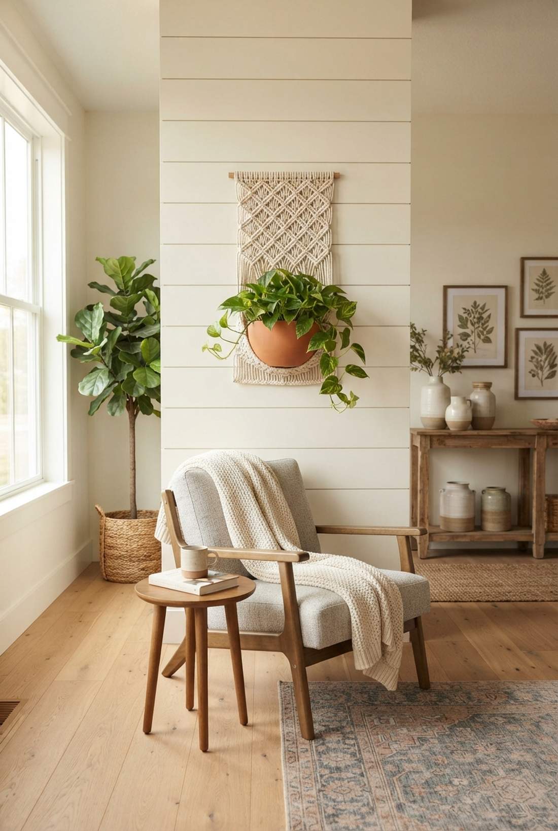 wall mounted macrame diamond