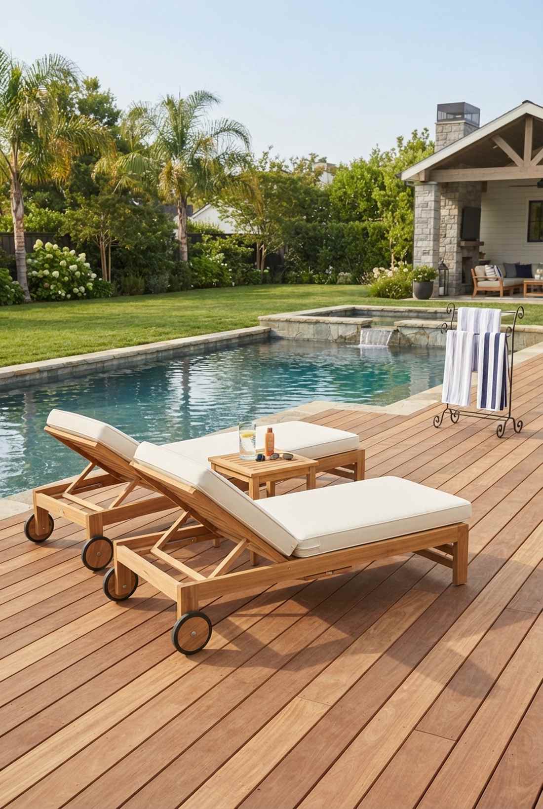 chaise lounge pair