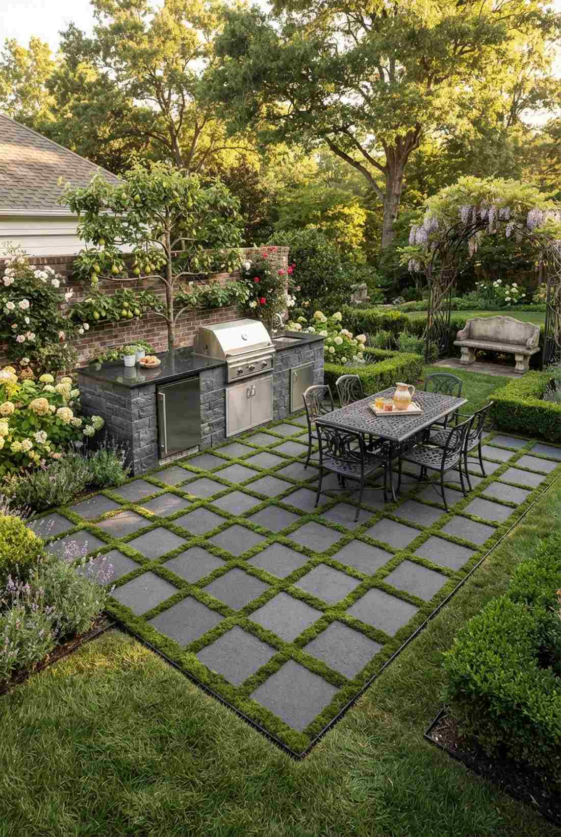 checkerboard square layout