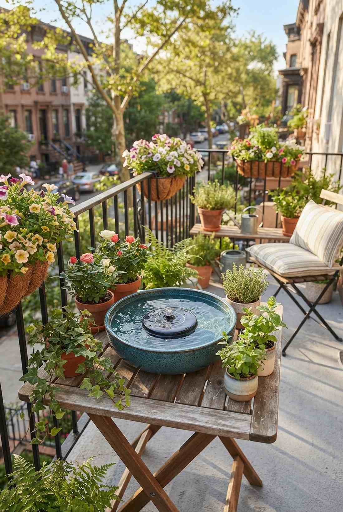 compact solar bubbler for small spaces
