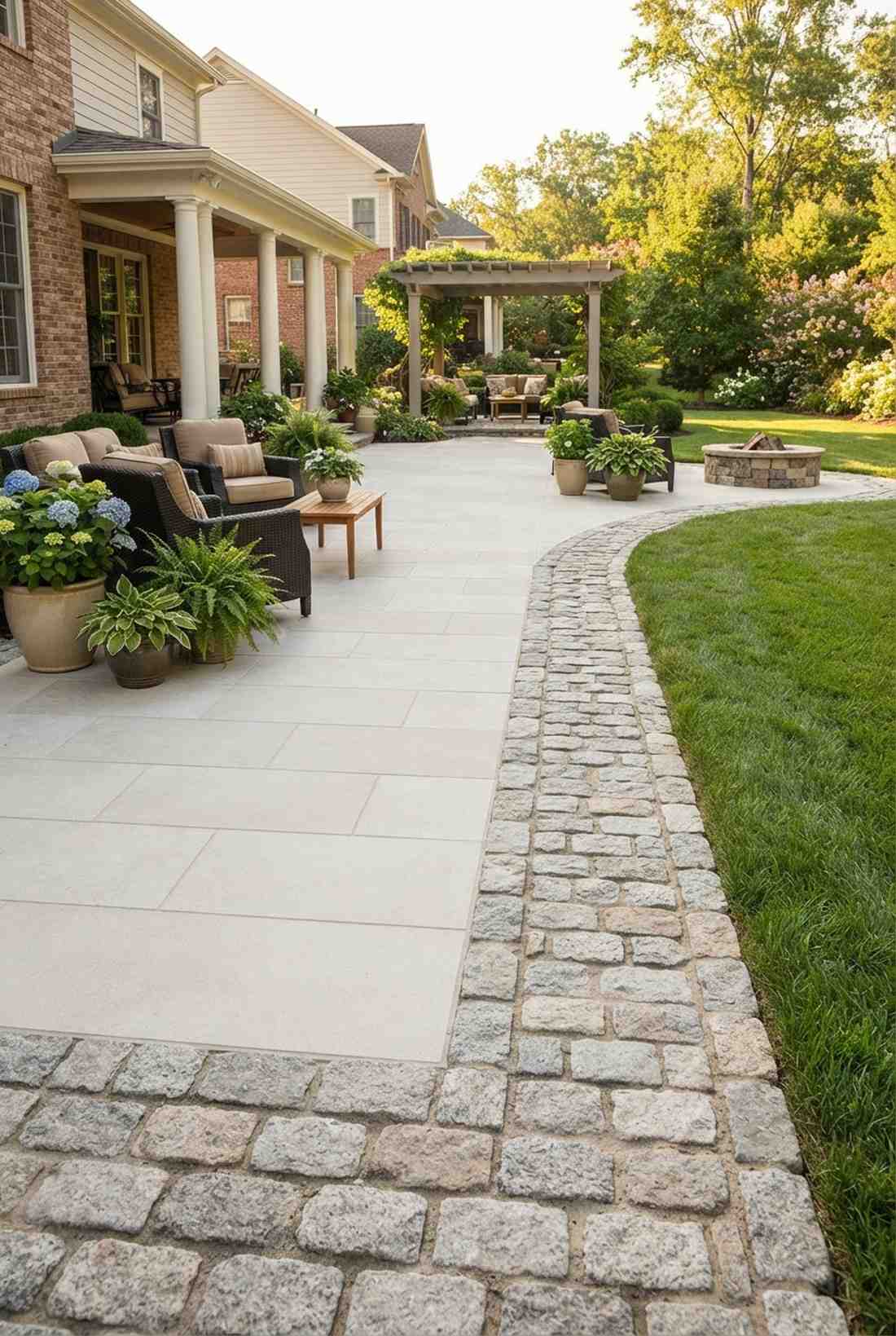 cut stone with cobblestone accents
