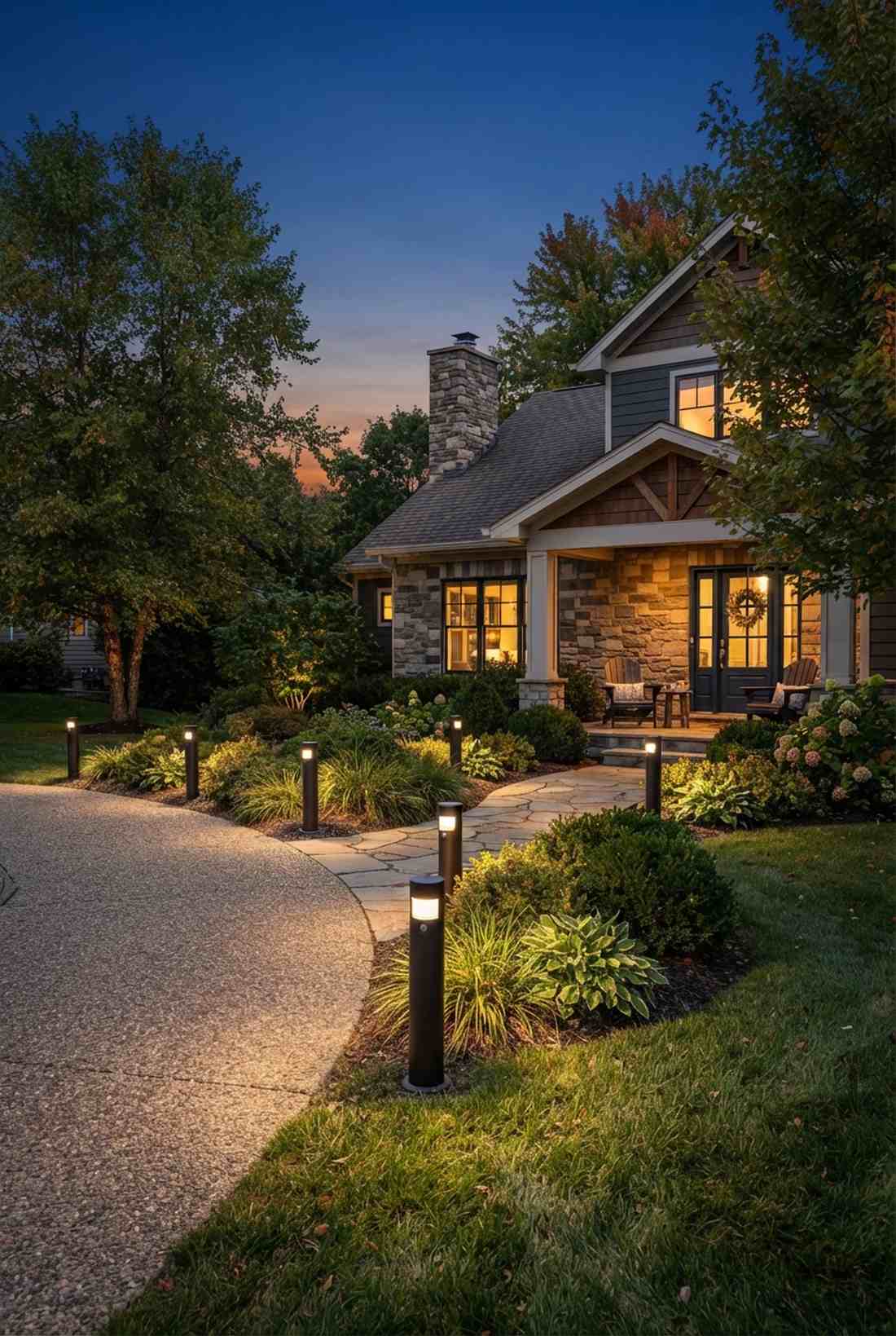 dusk to dawn photocell bollards
