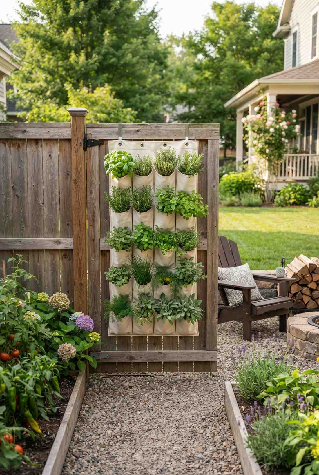 fabric pocket hanging garden