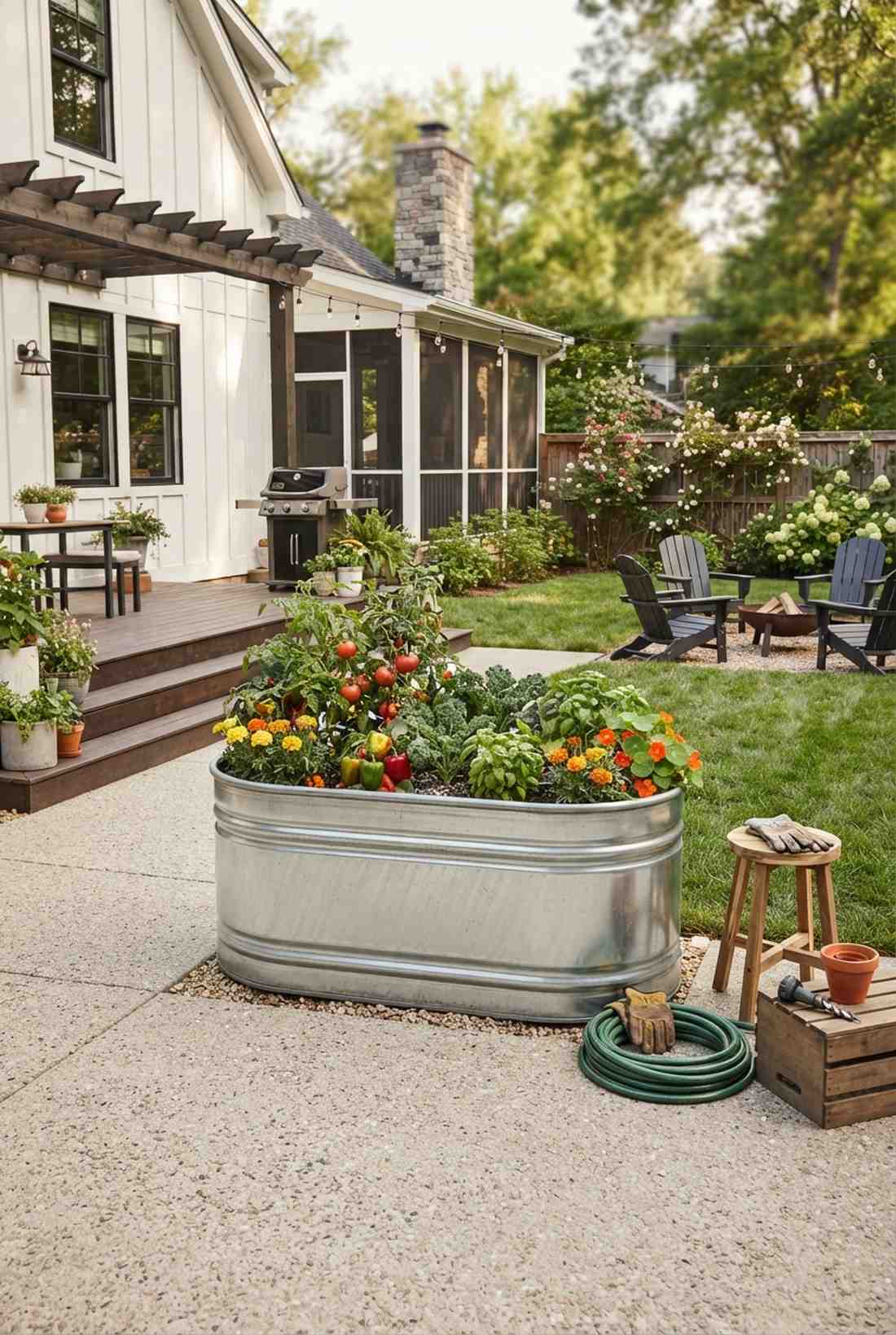 galvanized stock tank beds
