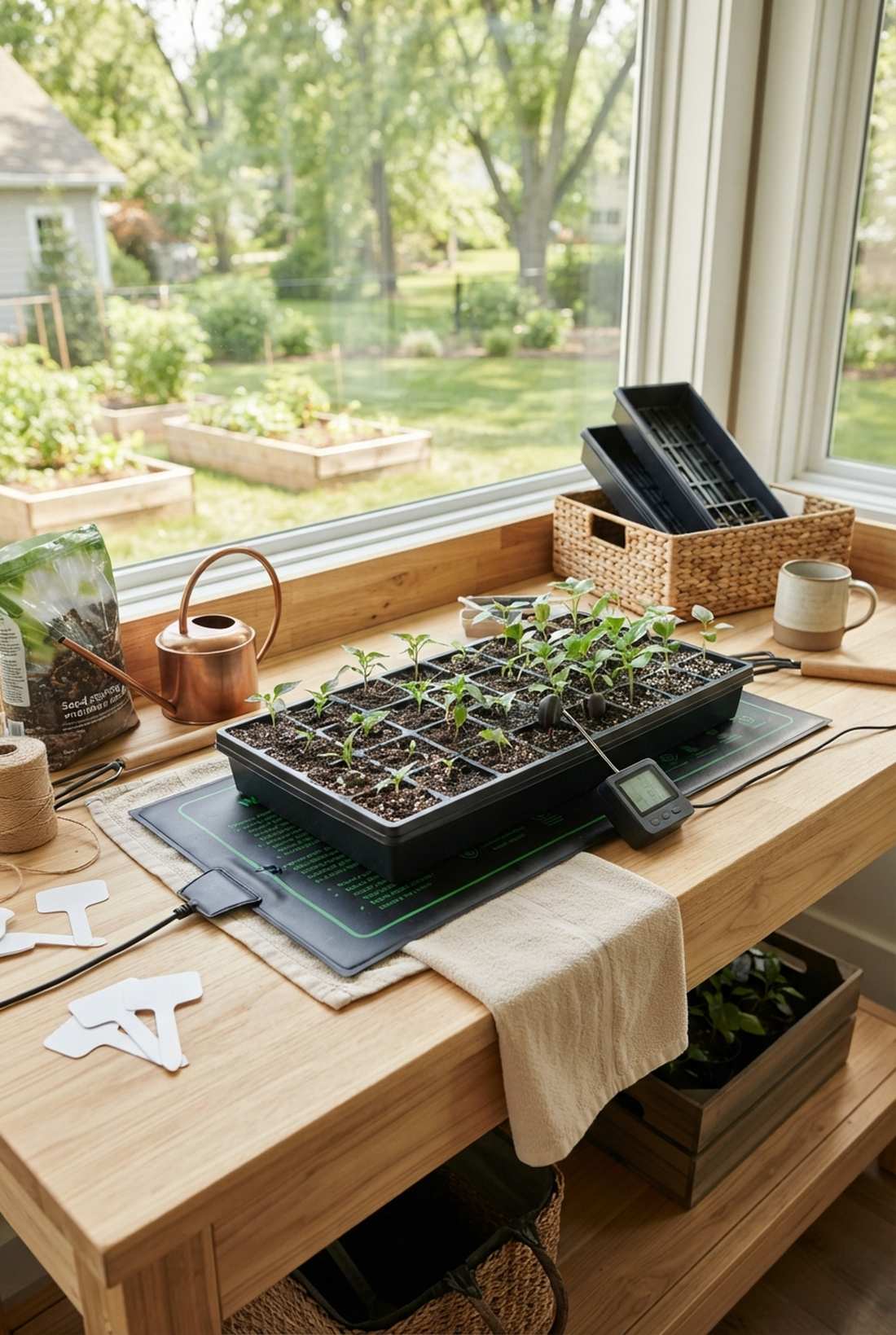 heated propagation mat system