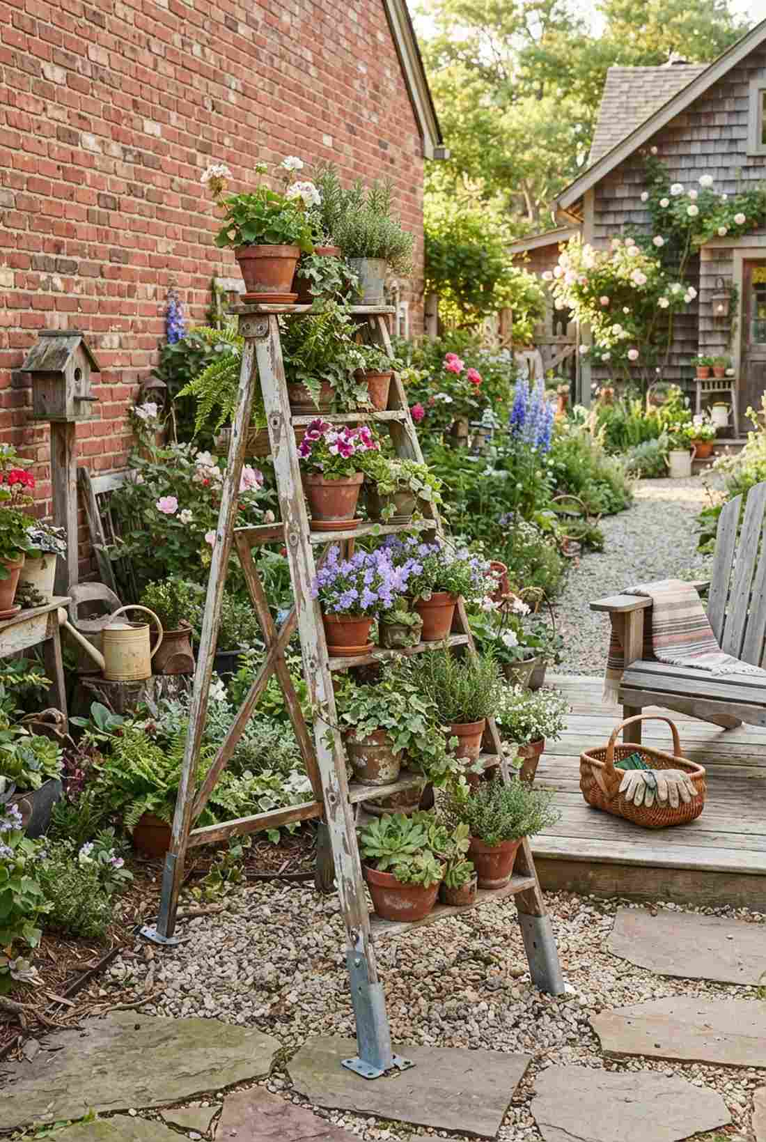 ladder trellis repurpose