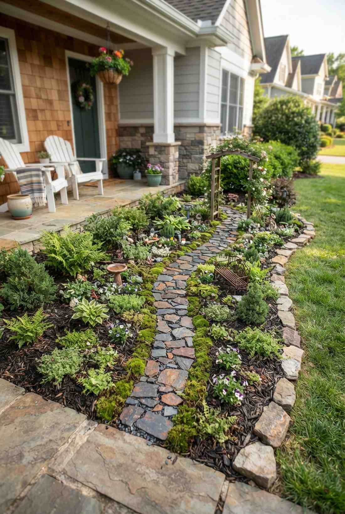 miniature stepping stone path