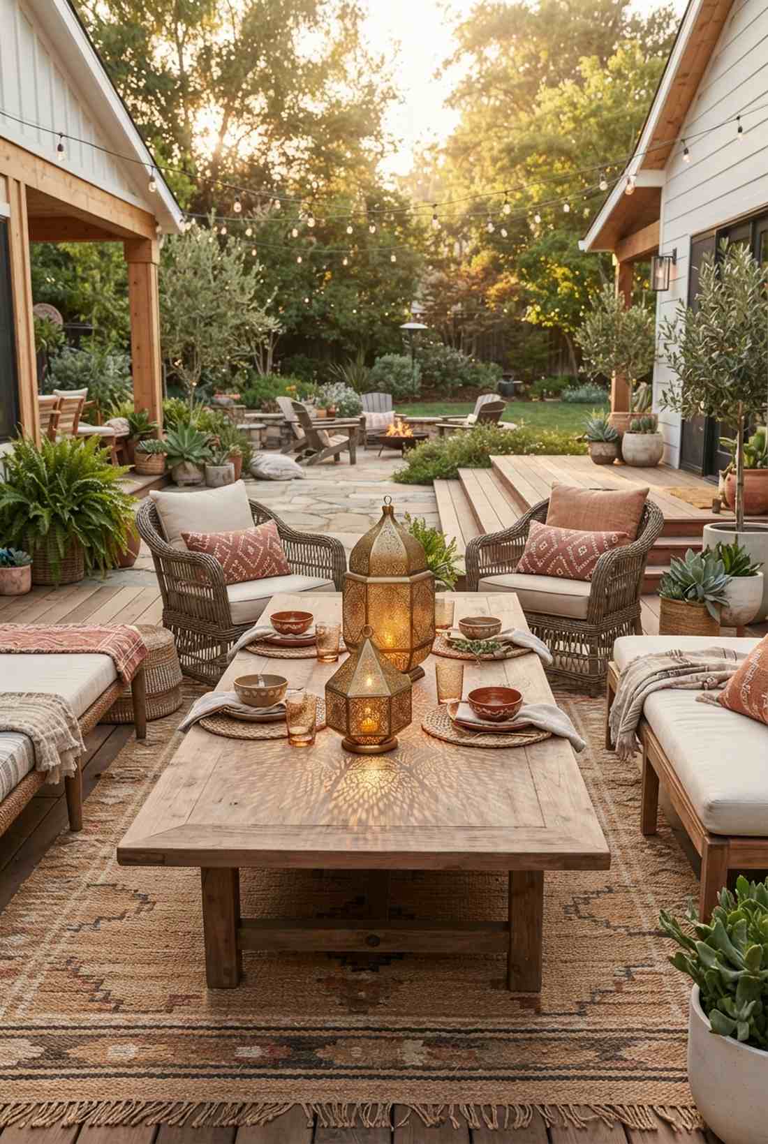 moroccan lantern arrangement