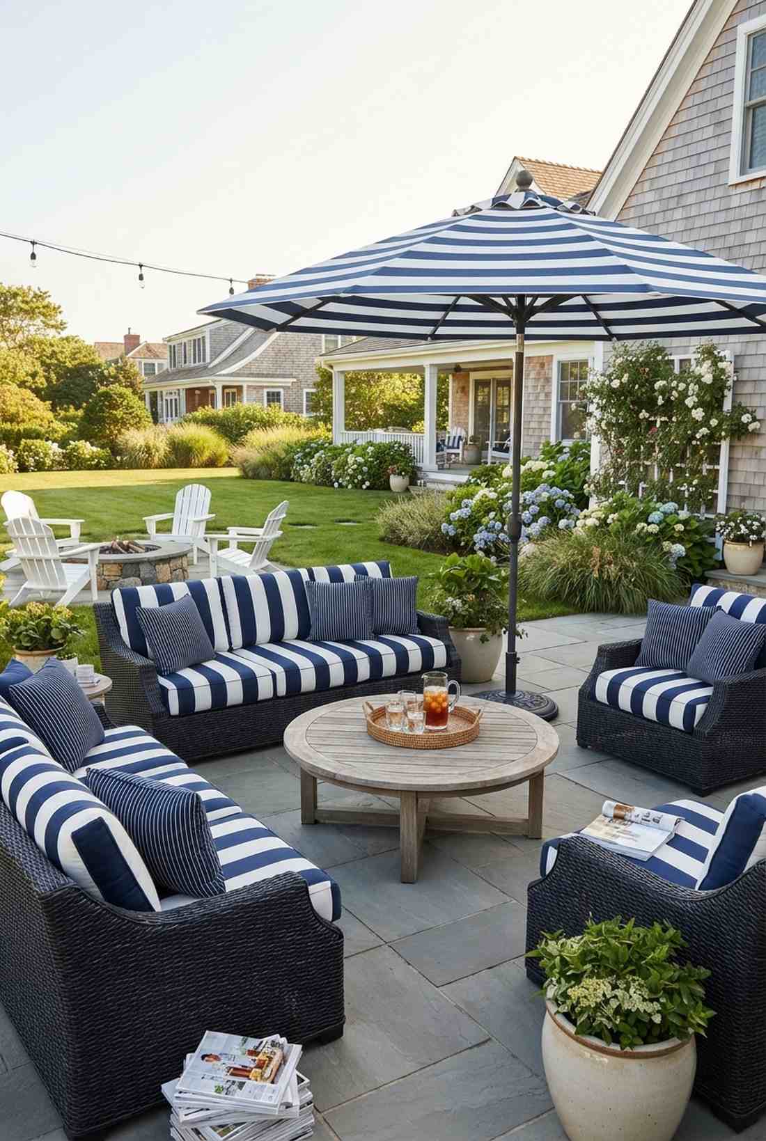 navy and white stripes