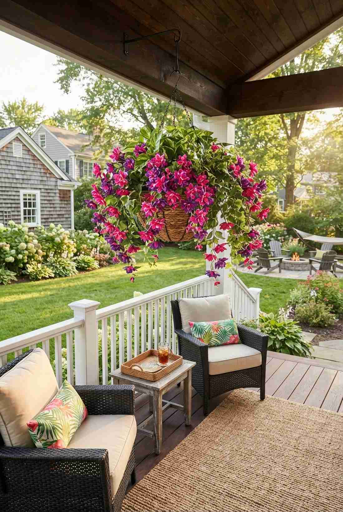 outdoor fuchsia artificial