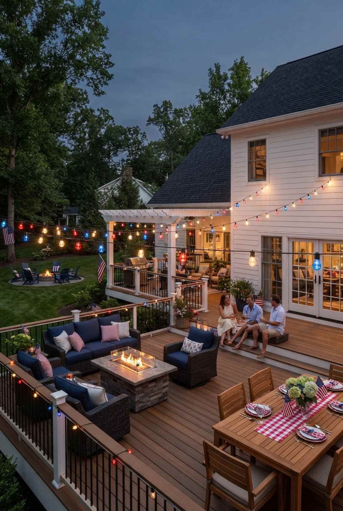 patriotic string lights