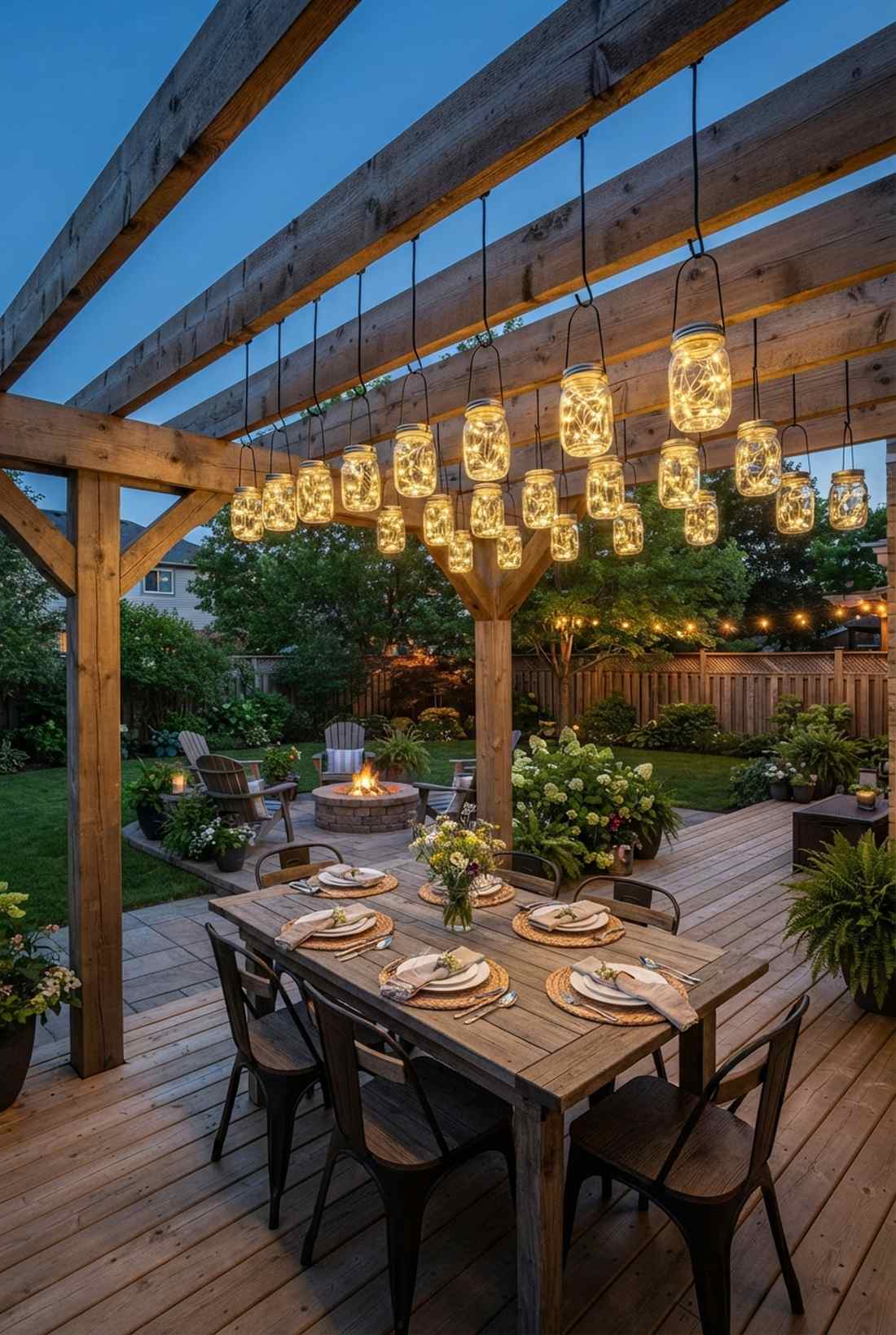 pergola overhead installation