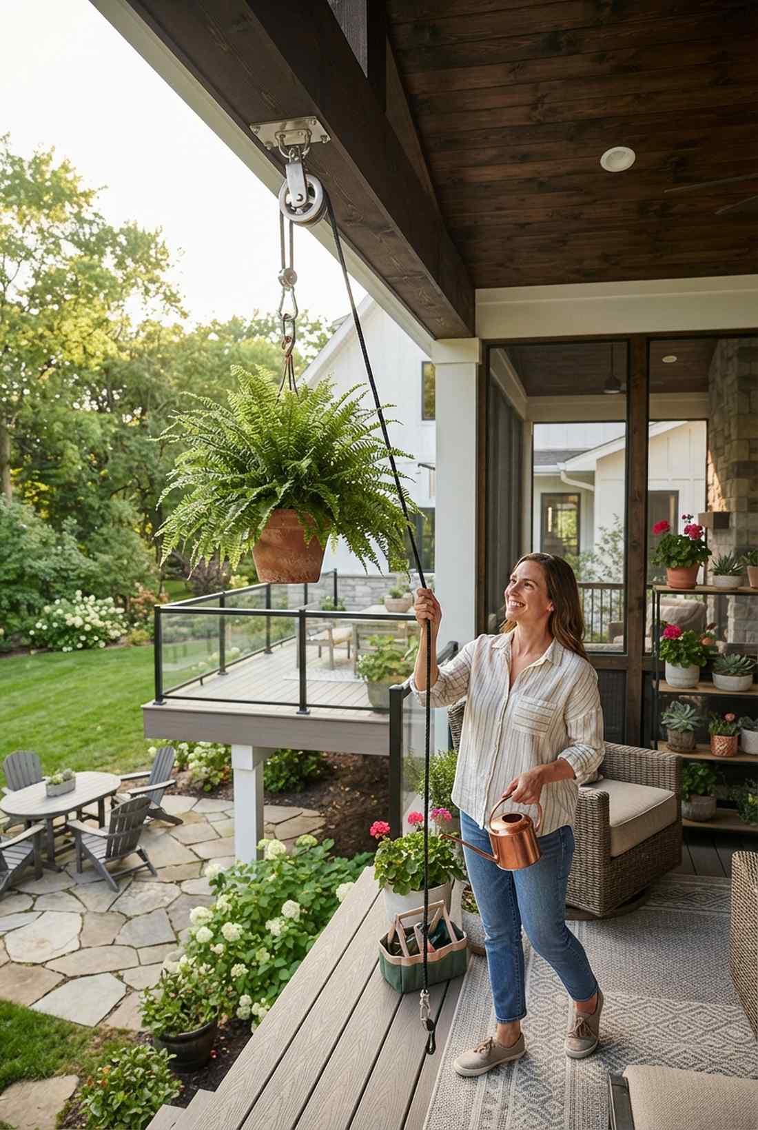 pulley system planters