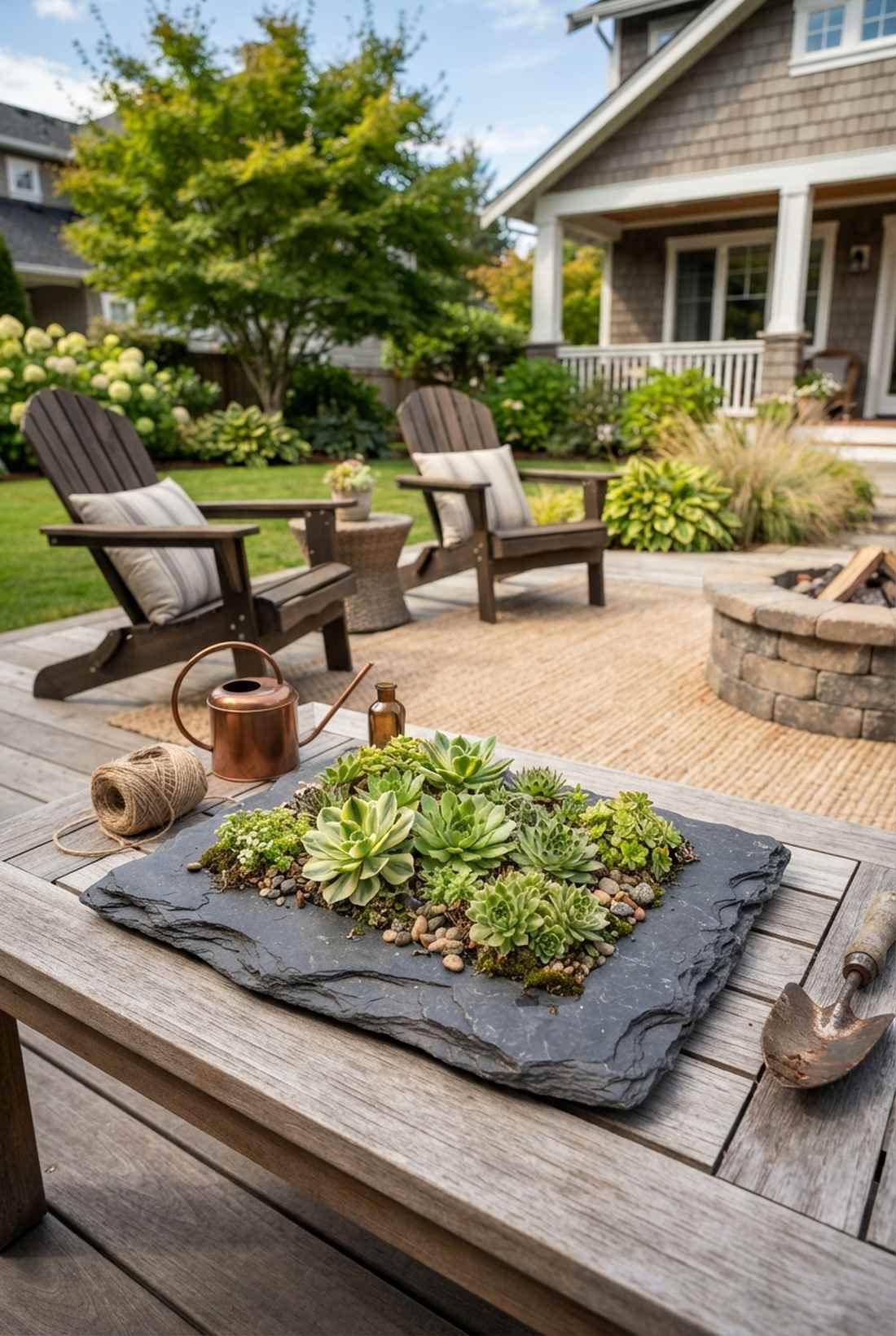 slate tile display