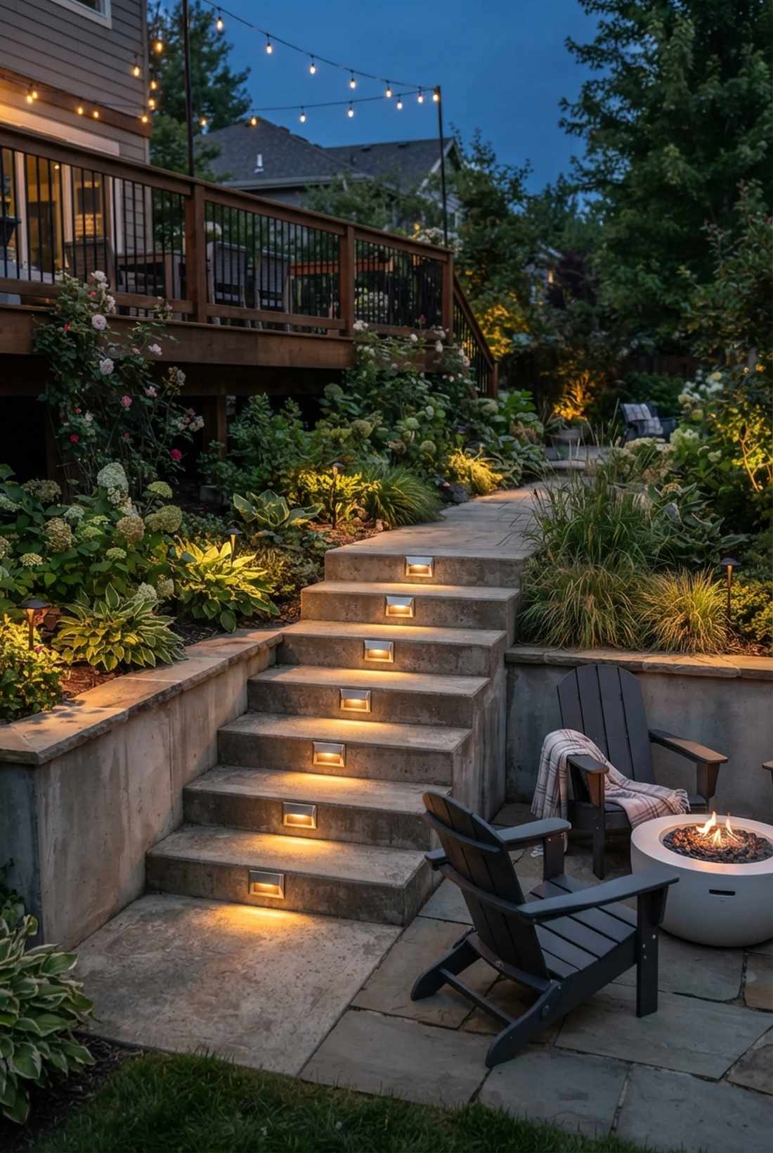 solar step light wall mount