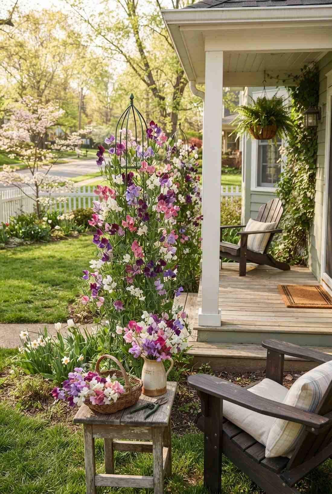 sweet peas fragrant cut flowers