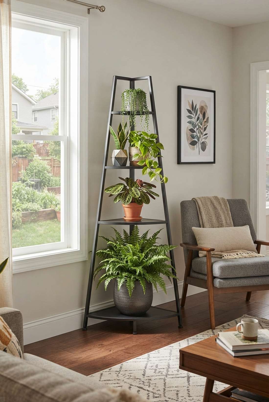 triangular corner cascade