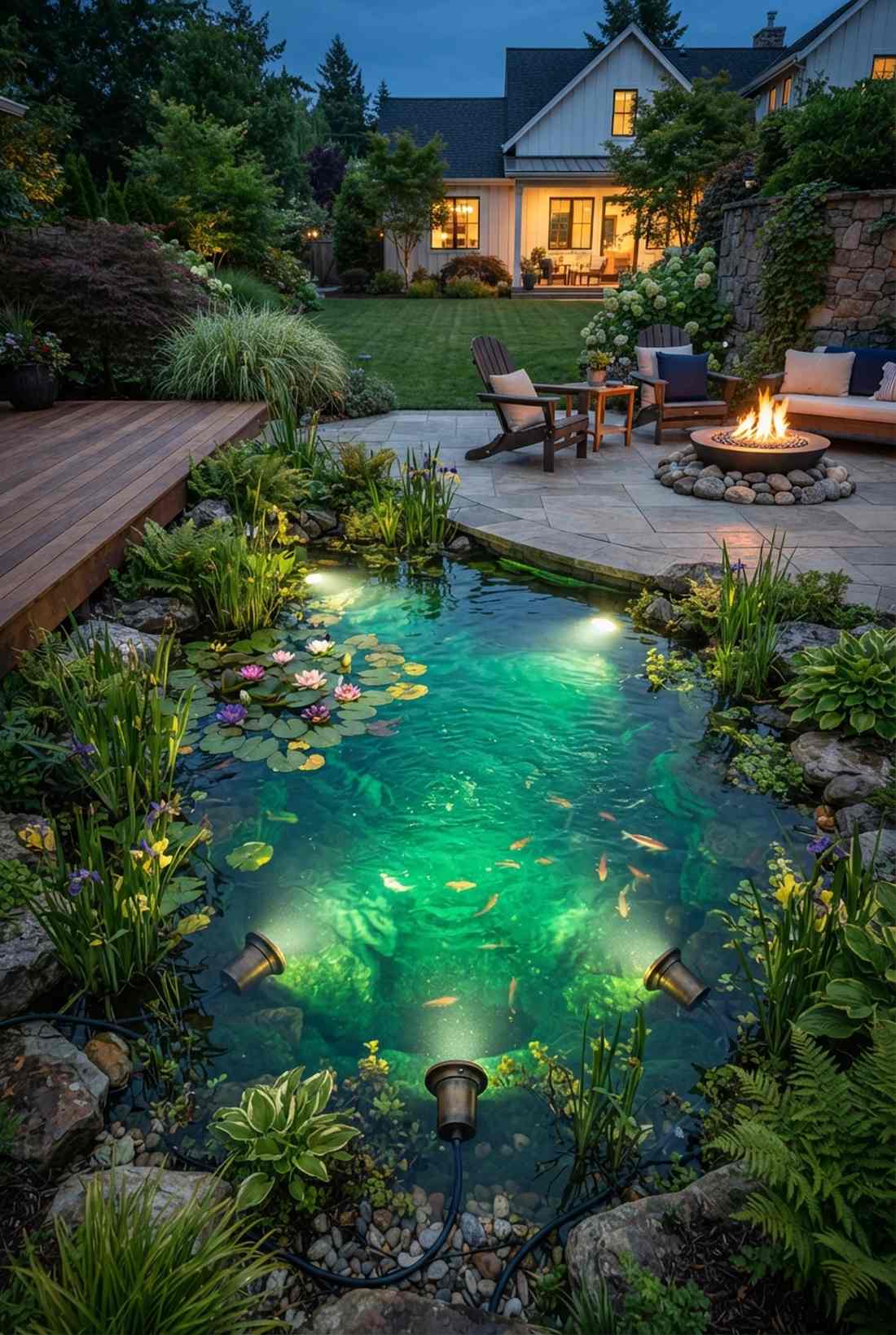 underwater lighting for pond marginals