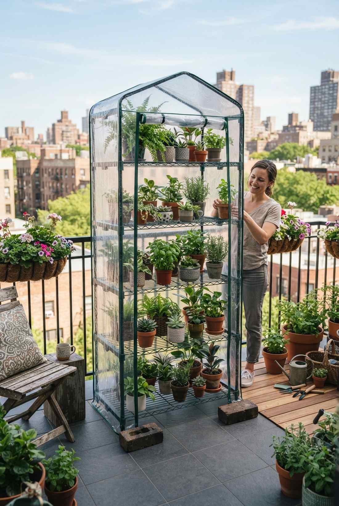 vertical greenhouse tower