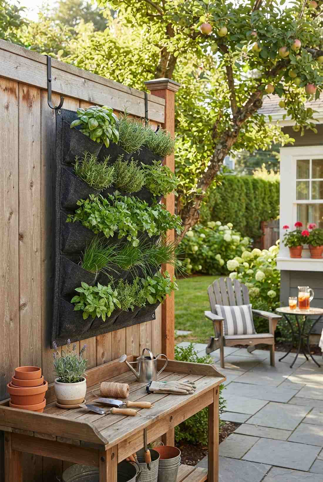 wall pocket herb gardens