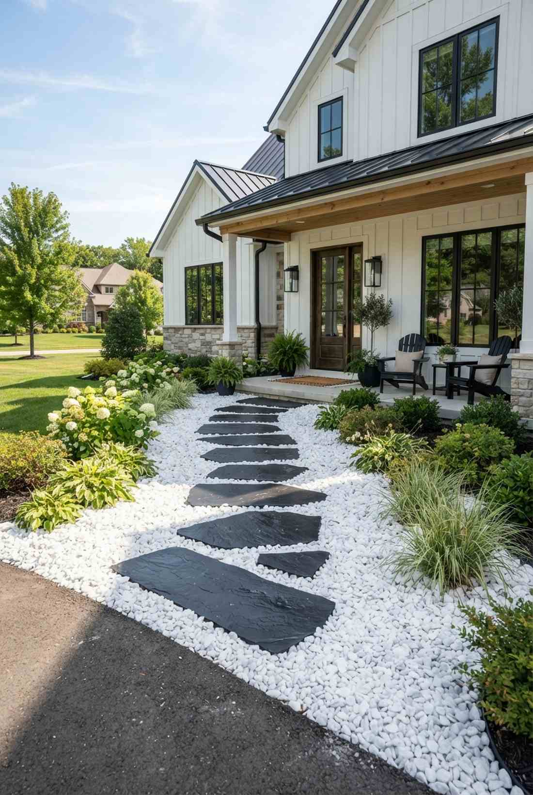 white marble chips
