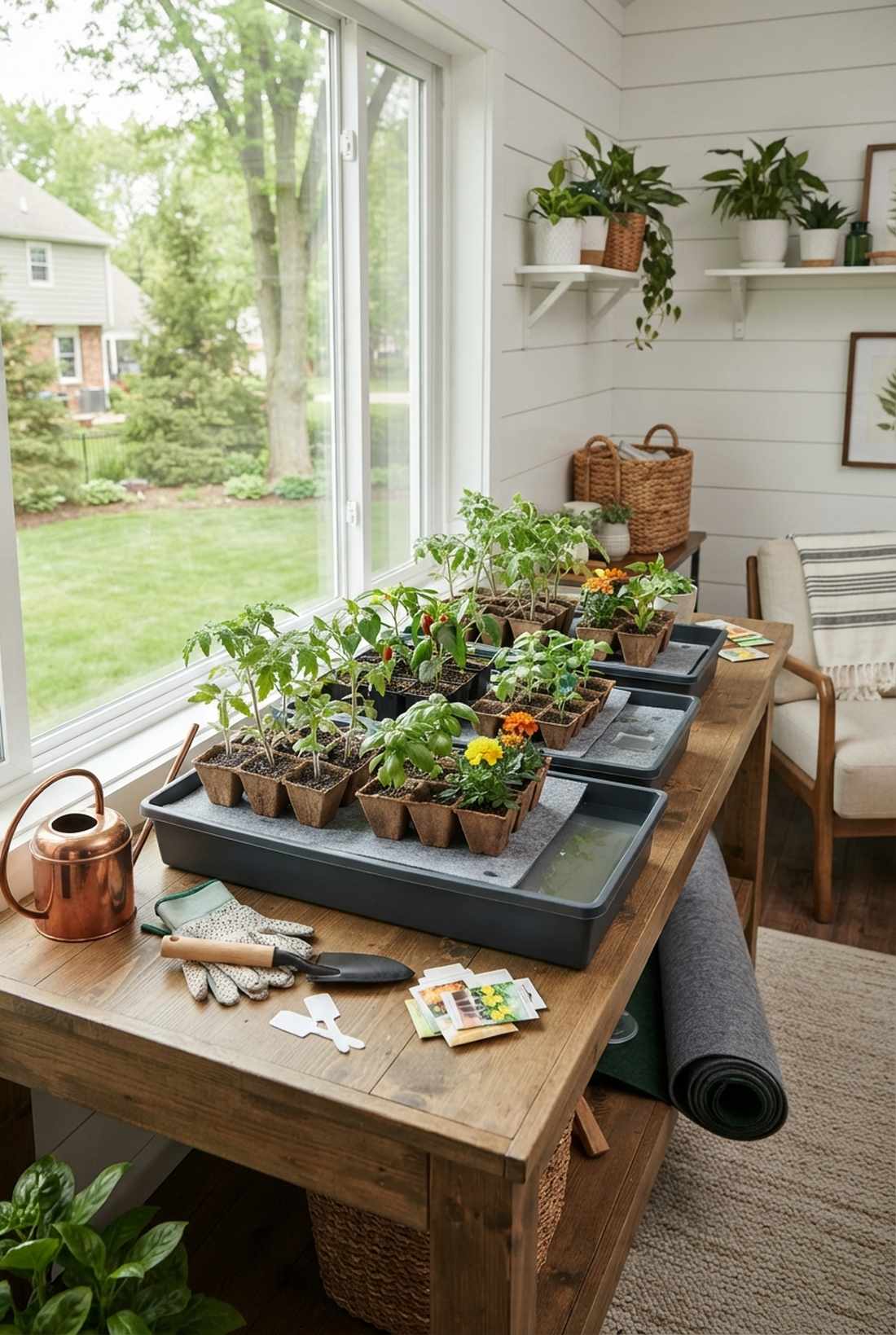 automatic watering capillary mat kit