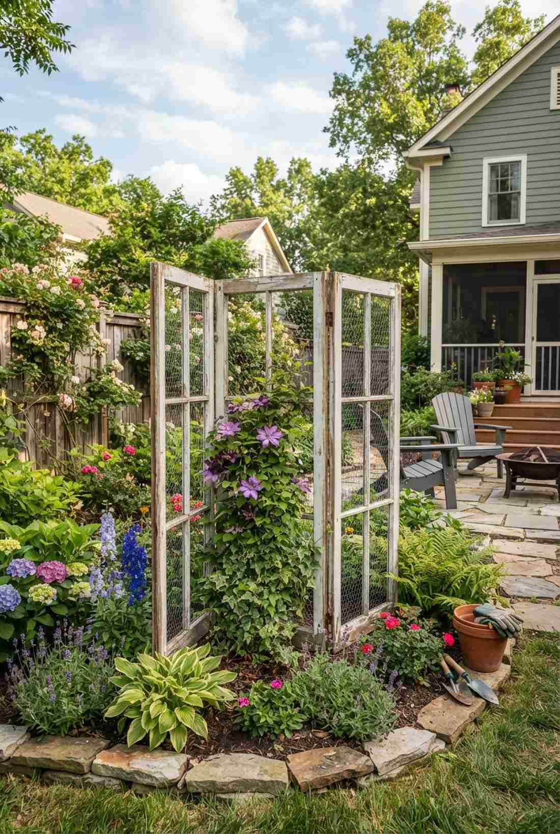 chicken wire window frame screen