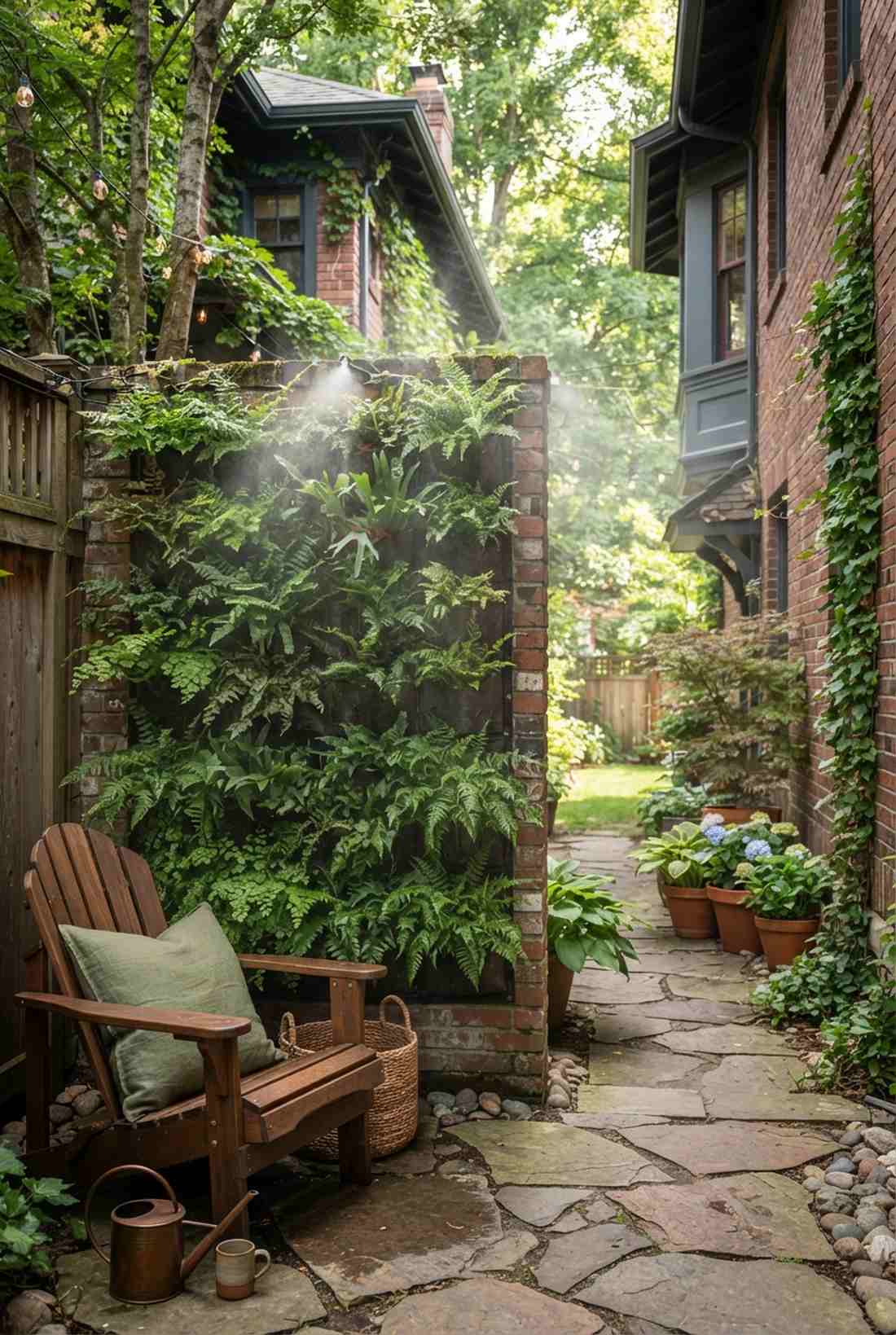 fern tapestry walls