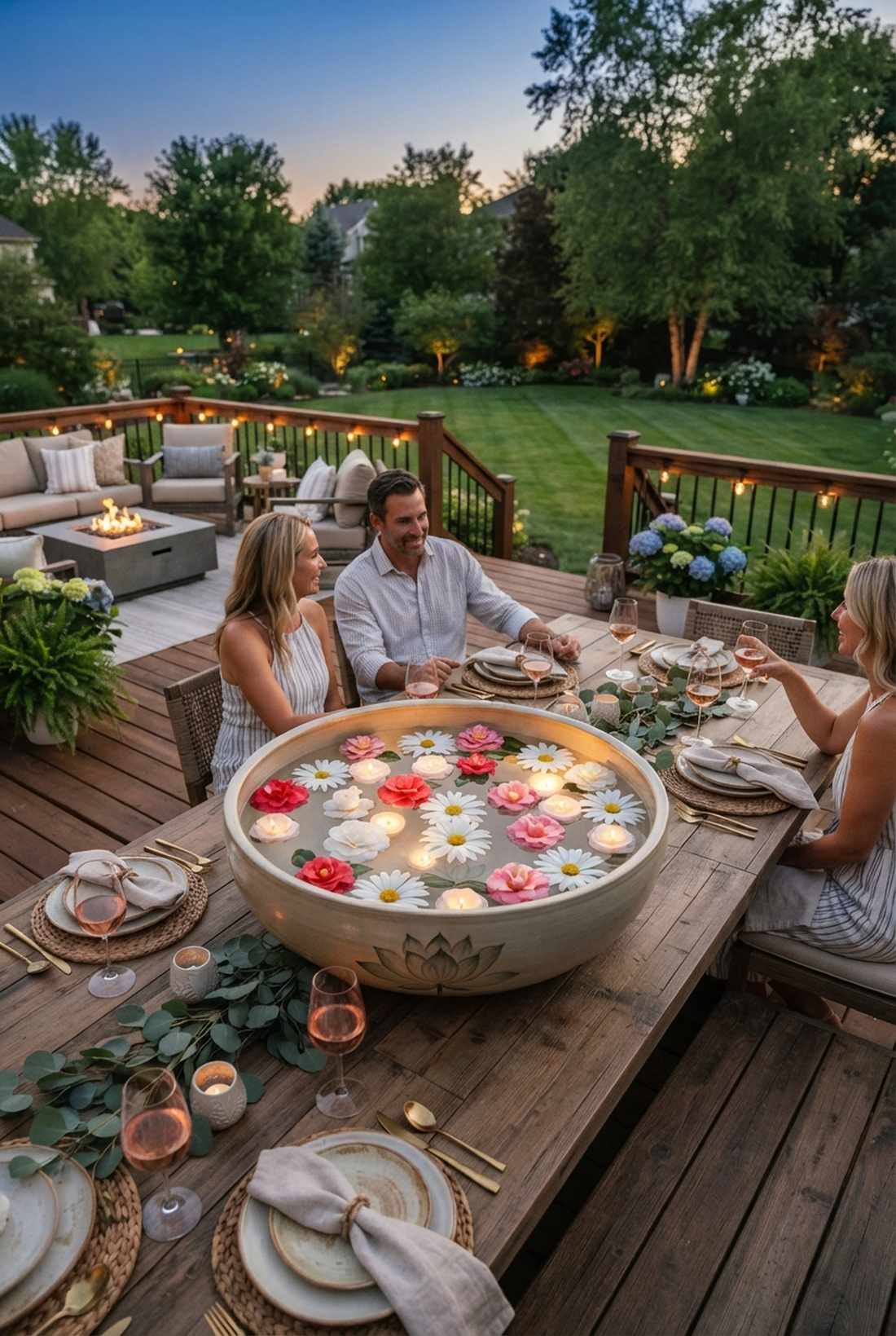 floating flower bowls