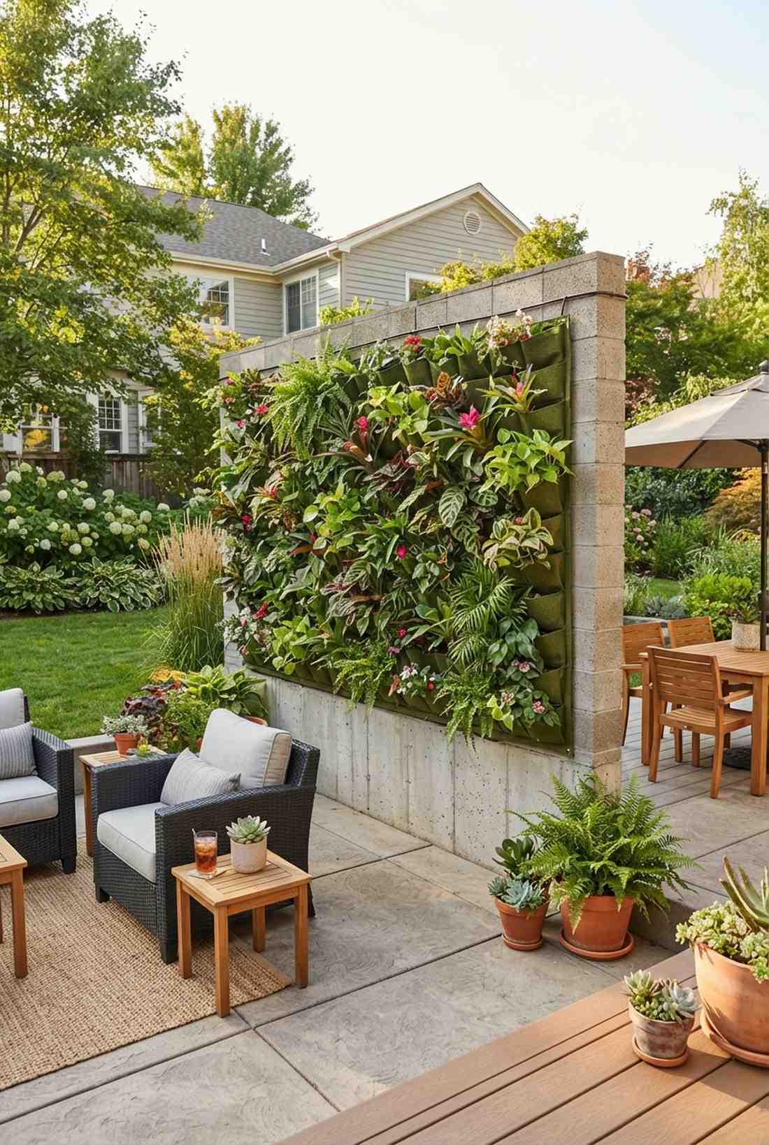 green wall pocket system