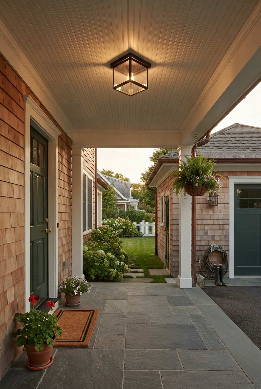 lantern style flush ceiling mounts
