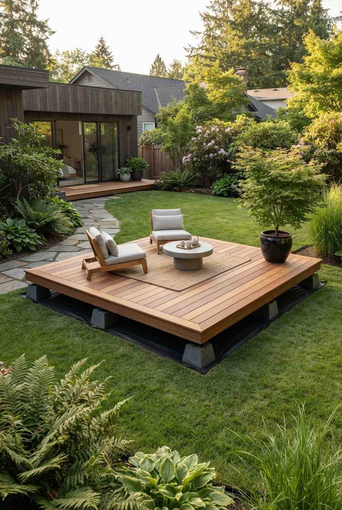 low profile platform deck