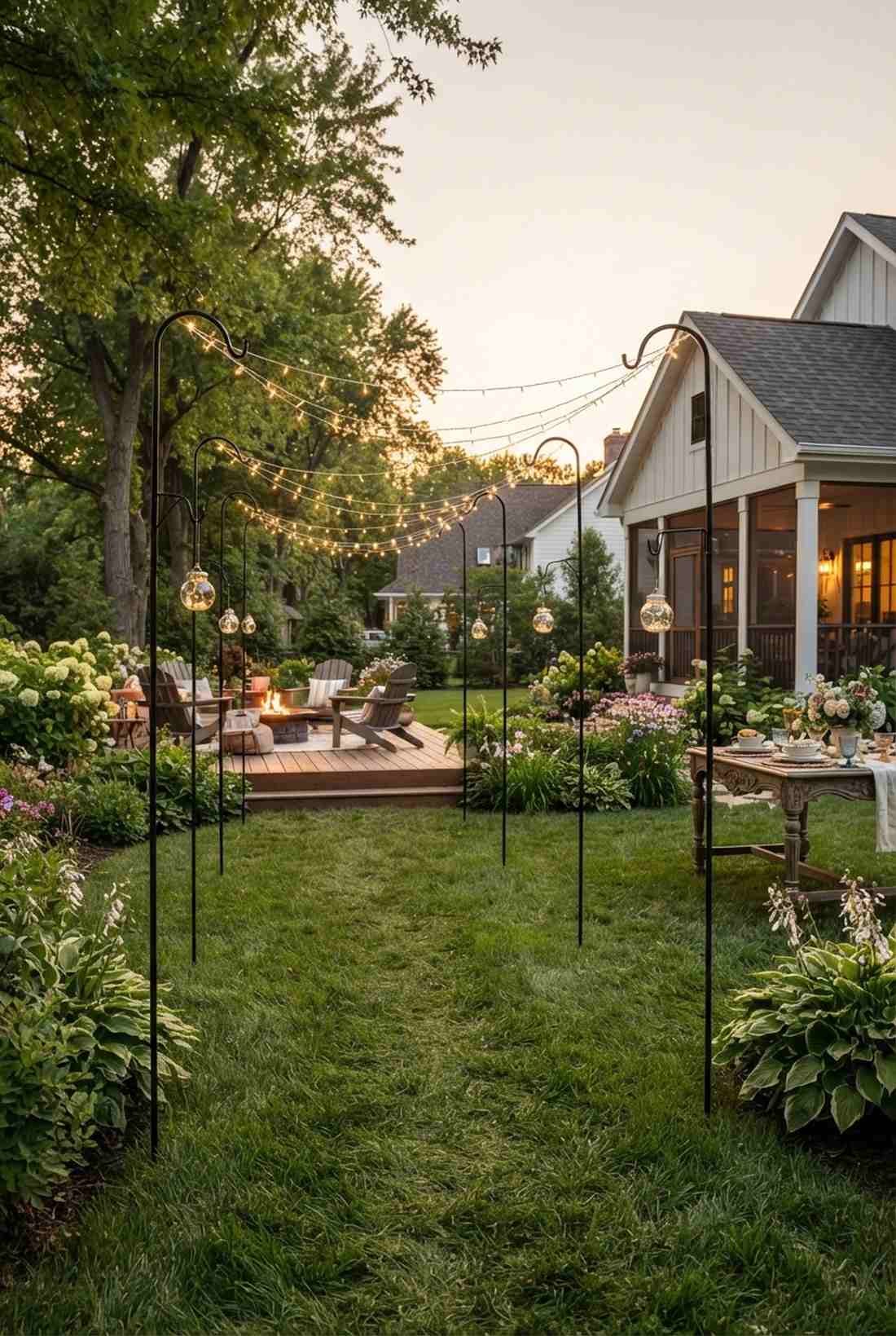 metal shepherd hook stakes