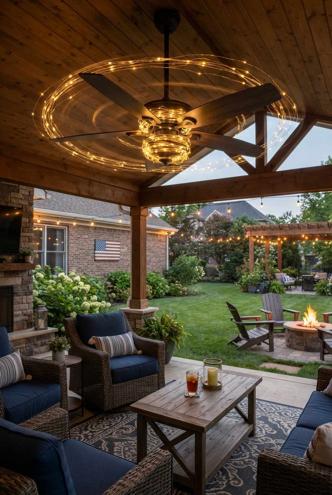 outdoor ceiling fan integration