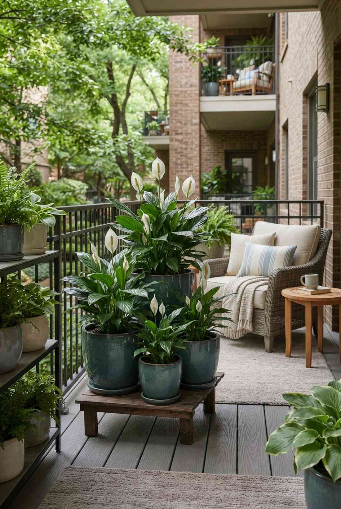 peace lily shade garden