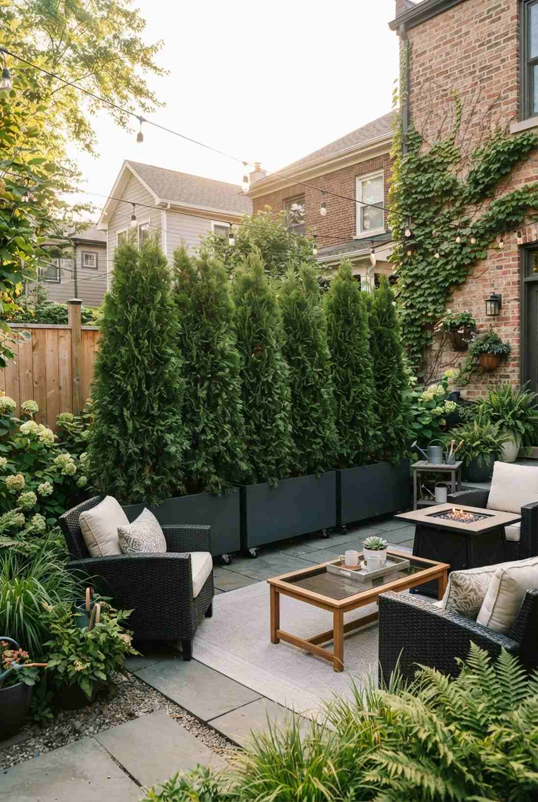 privacy screen hedge panels