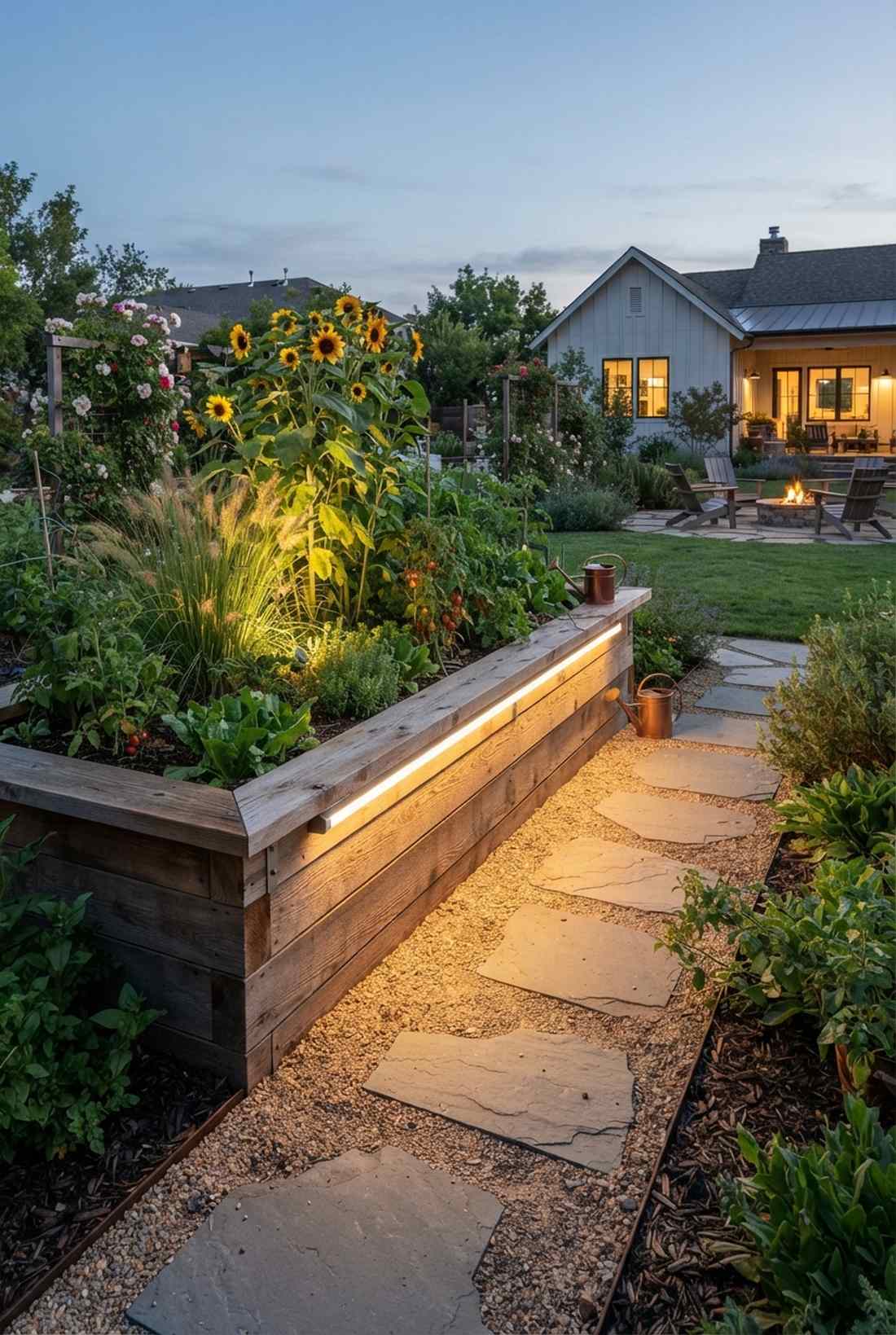 raised bed rim up down installations
