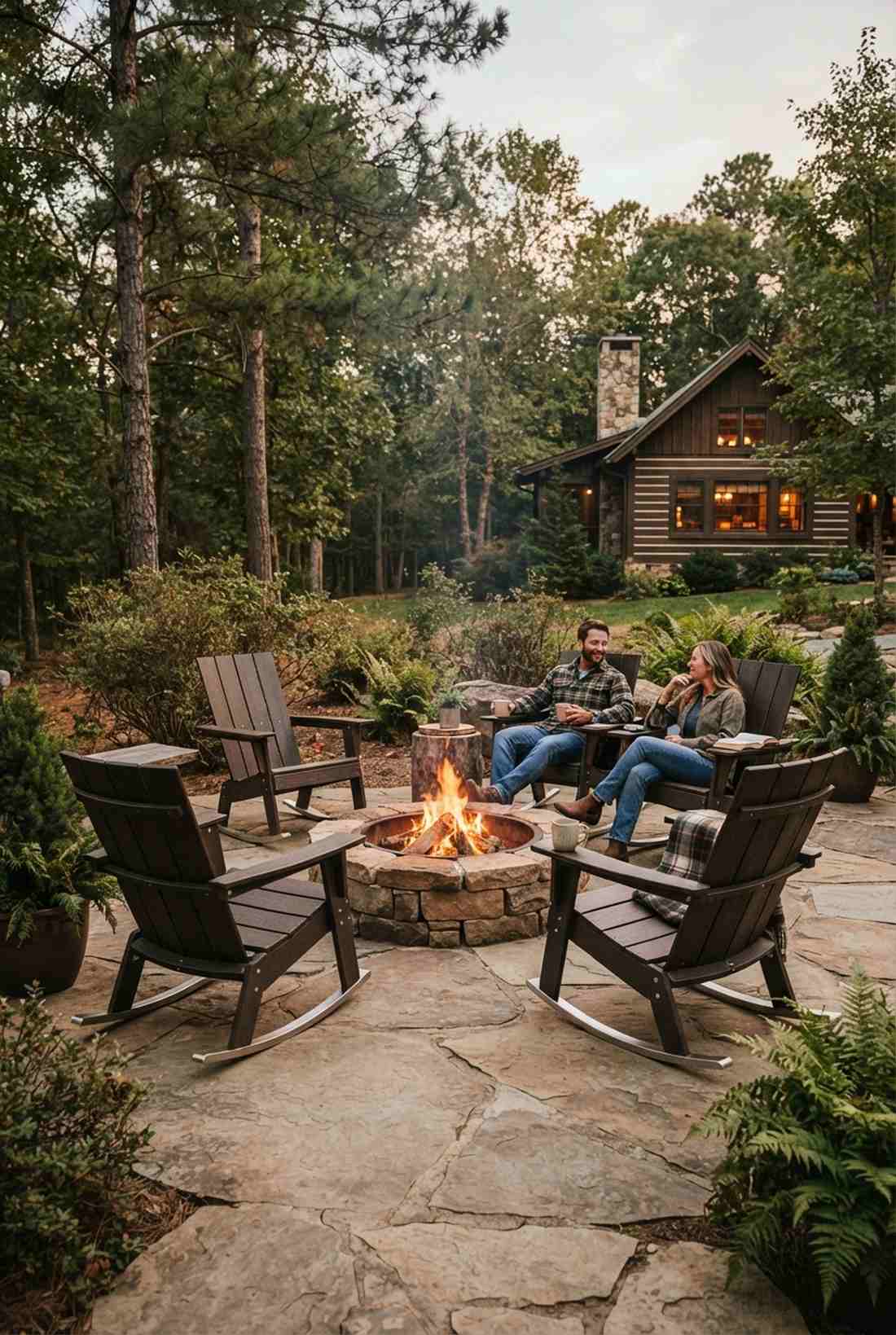 rocking adirondack chair