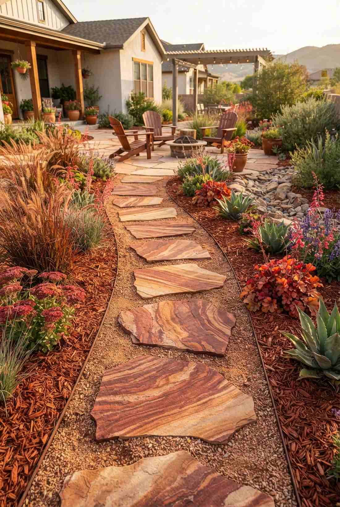 sandstone with iron oxide banding