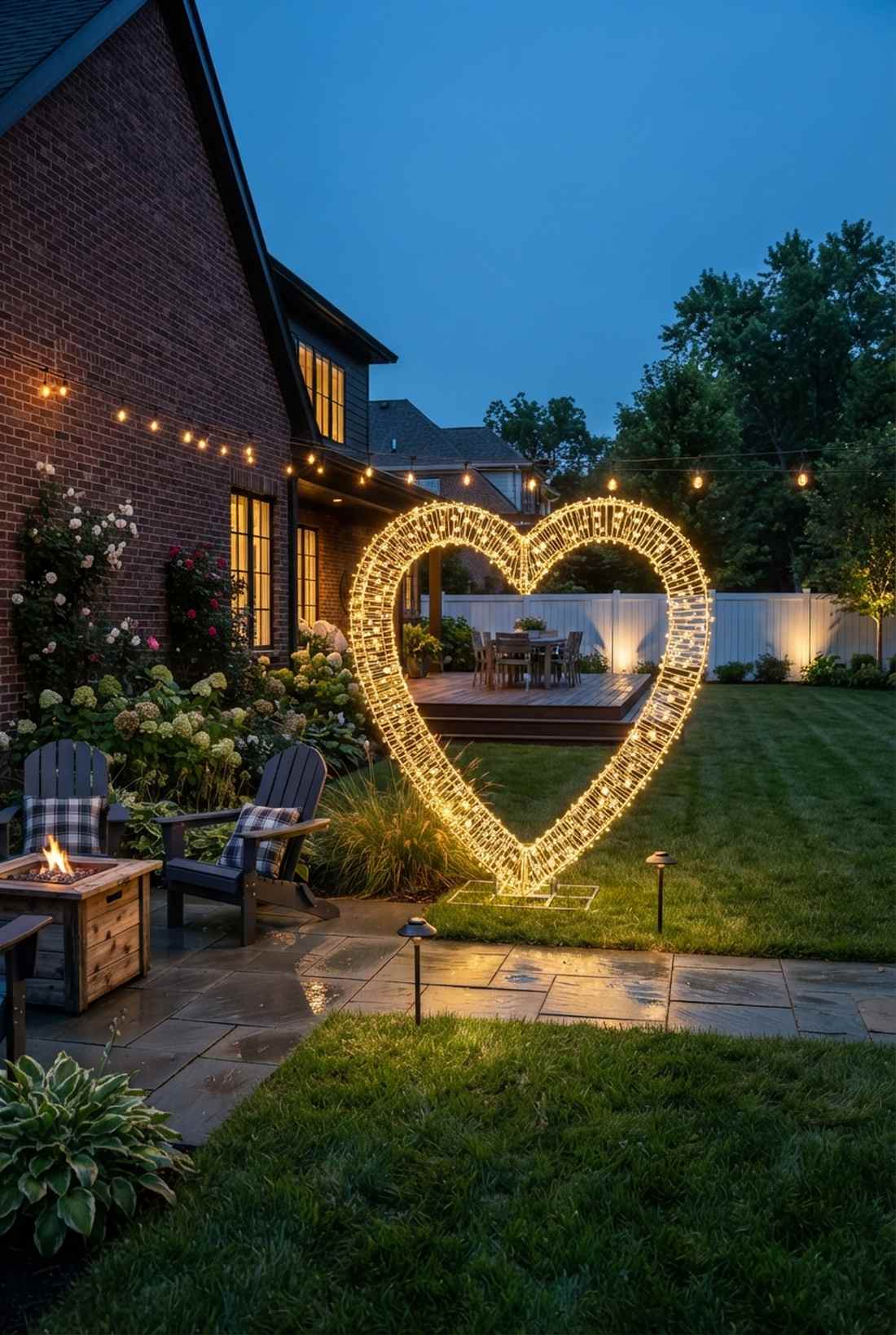 single large heart frame